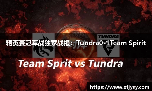 精英赛冠军战独家战报：Tundra0-1Team Spirit